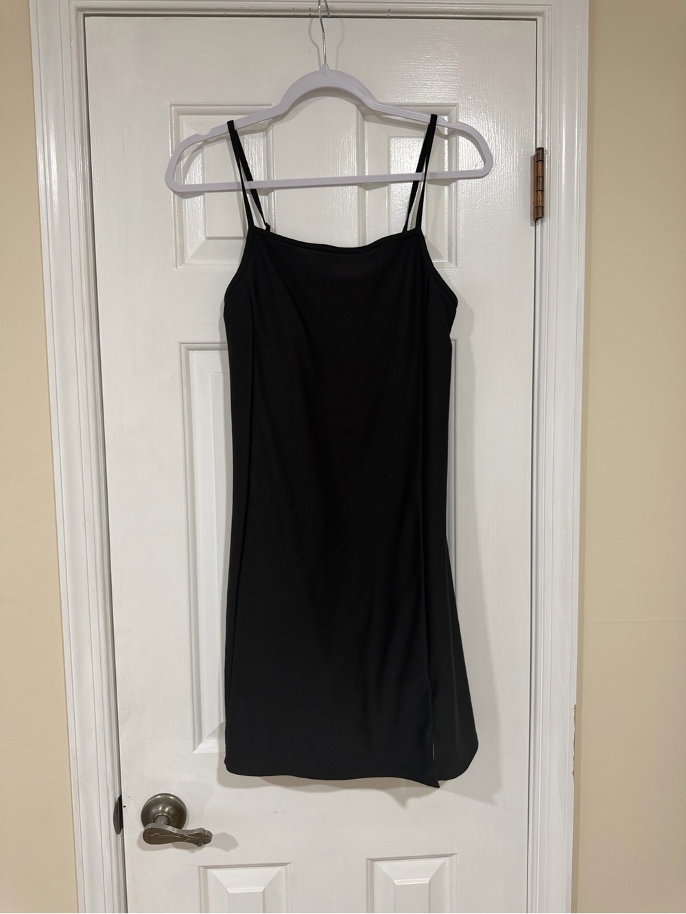 Old Navy Black Mini Slip Dress with Spaghetti Straps